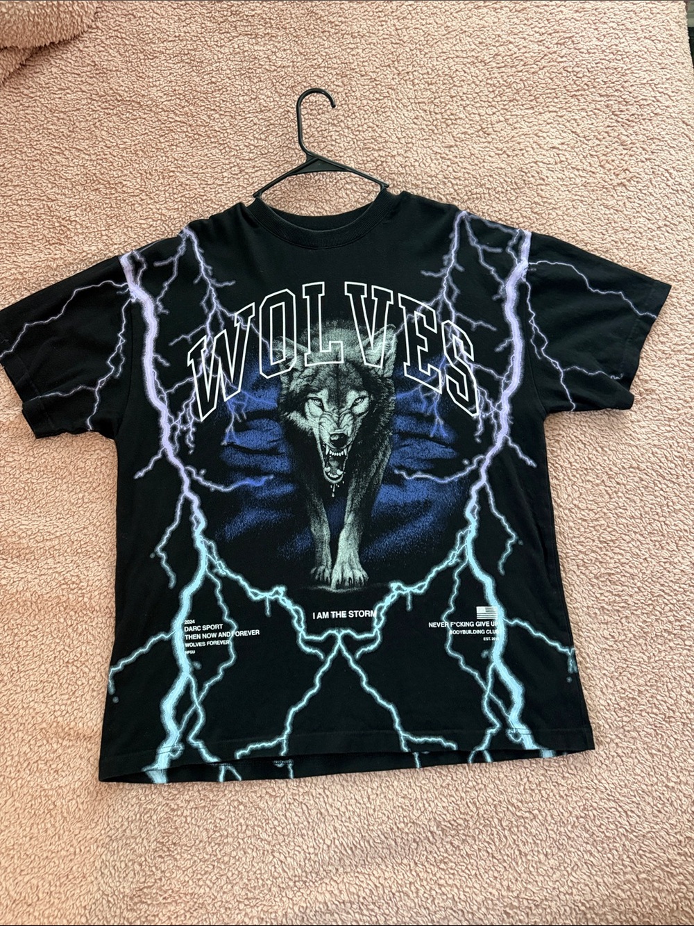 Wolves Lightning Graphic Tee
